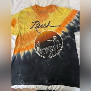 Oversized Fit Orange and Yellow Rush Band T-Shirt